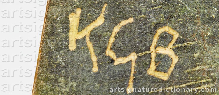 Signature by Karl Göte ‘Kgb’ BEJEMARK