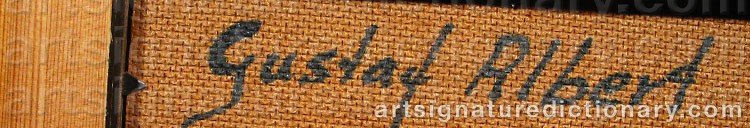 Signature by Gustaf ALBERT
