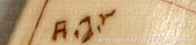 Authentic signature by Artur JILLKER on artwork