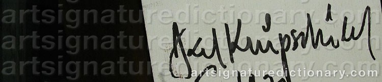 Signature by Axel KNIPSCHILD