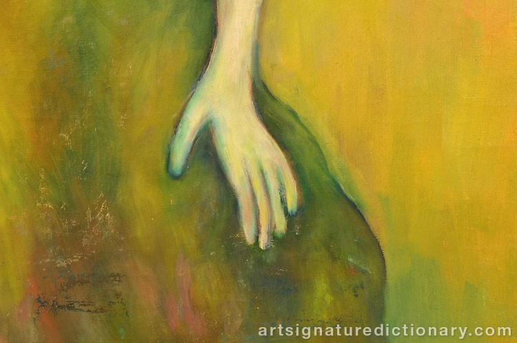 Close-up details showing Sukmantara JEIHAN signature forgery characteristics