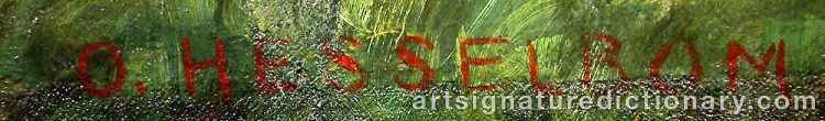 Signature by Otto HESSELBOM