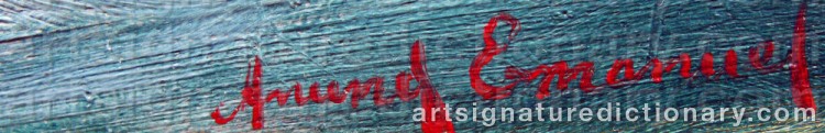 Signature by Anund EMANUEL