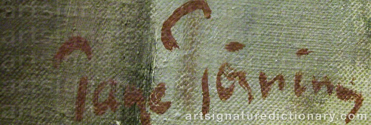 Signature by Tage TÖRNING