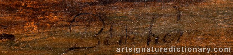 Authentic signature by Nicolaes BERCHEM on artwork
