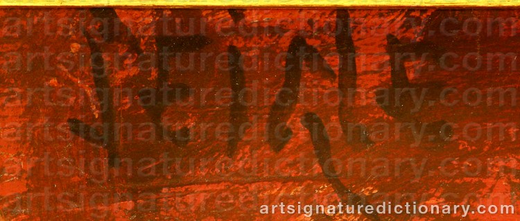 Authentic signature by Henri SEIGLE on Painting/Watercolour artwork