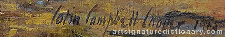 Authentic signature by Colin Campbell COOPER on Painting/Watercolour artwork