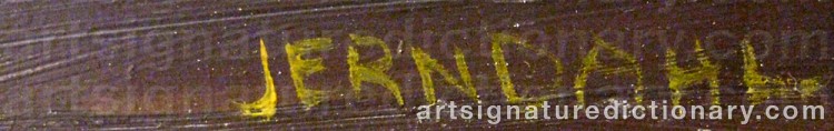 Signature by Maj JERNDAHL-TYDÉN