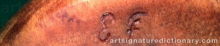 Authentic signature by Erik (Sami Artist) FANKKI on Other artwork