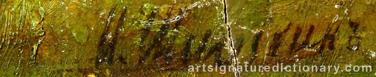 Forged signature of Ivan Ivanovitch SHISHKIN