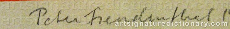 Signature by Peter FREUDENTHAL