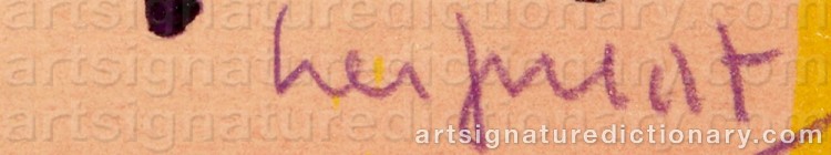 Authentic signature by Hans Henrik LERFELDT on artwork
