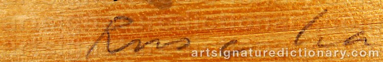 Signature by Edward Joseph ‘Ed’ RUSCHA