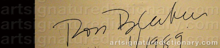 Signature by Ross BLECKNER
