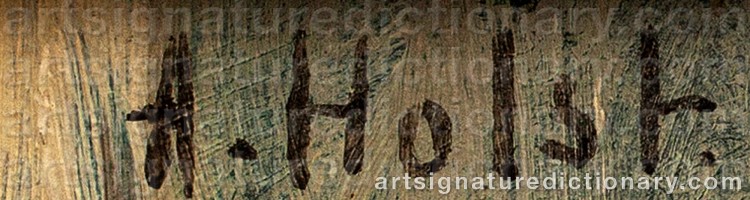 Signature by Agda HOLST