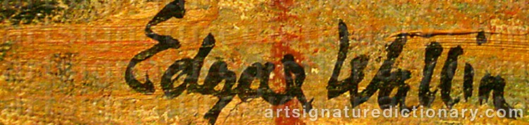 Signature by Edgar WALLIN
