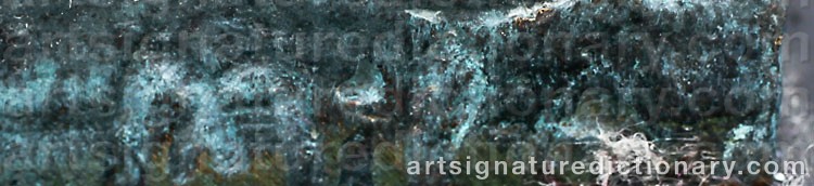 Authentic signature by Max MILO on  artwork