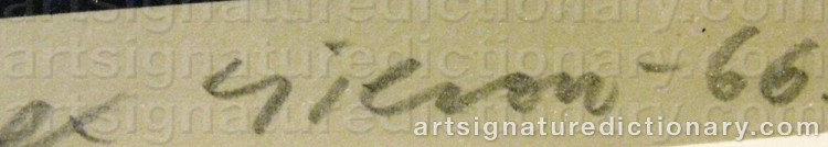 Signature by Gösta GIEROW