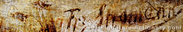 Authentic signature by François STROOBANT on  artwork