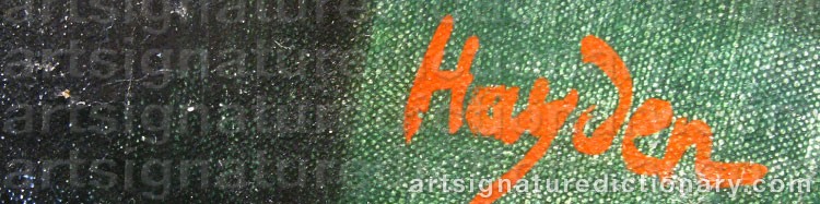 Signature by Henri HAYDEN