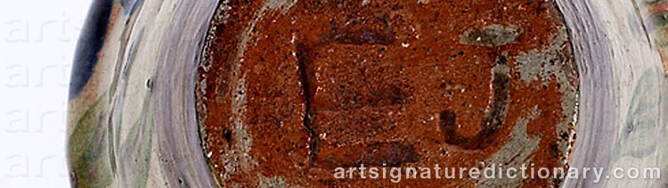 Authentic signature by Elin JUSELIUS on  artwork