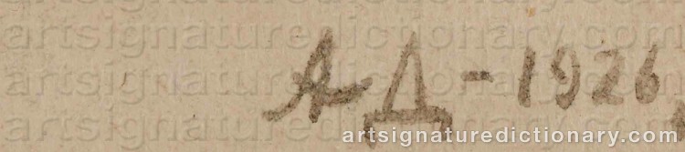 Signature by Alexander Alexandrovich DEINEKA