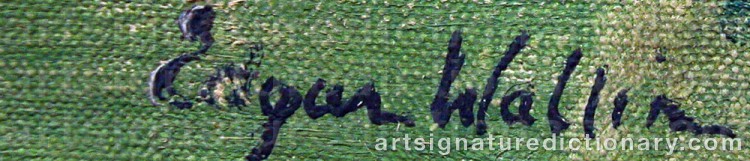 Signature by Edgar WALLIN