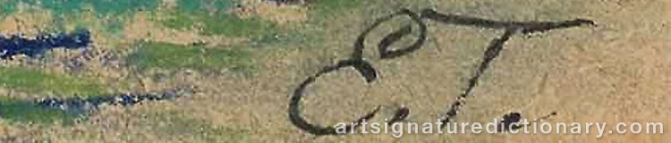 Signature by Evert TAUBE