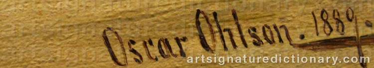 Signature by Oscar OHLSON