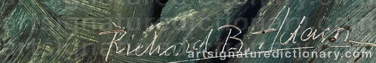Signature by Richard Benno ADAM