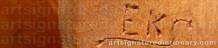 Signature by Erik Knutsson (Sami Artist) SUNNA