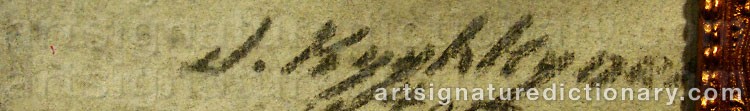 Authentic signature by Juho KYYHKYNEN on Painting/Watercolour artwork