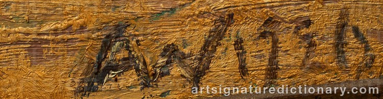 Authentic signature by Agnes WIESLANDER on Painting/Watercolour artwork