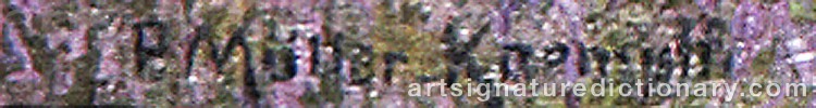 Signature by Paul MÜLLER-KAEMPFF