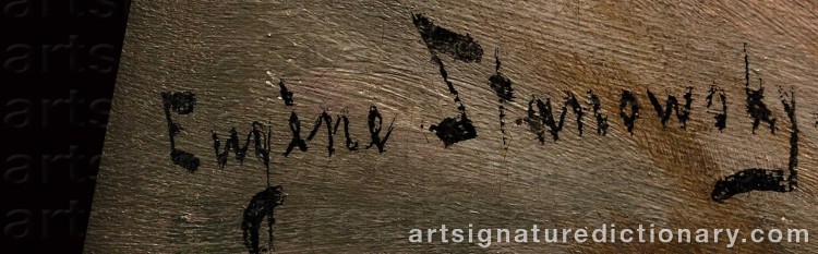 Authentic signature by Eugen STANOWSKY on Painting/Watercolour artwork