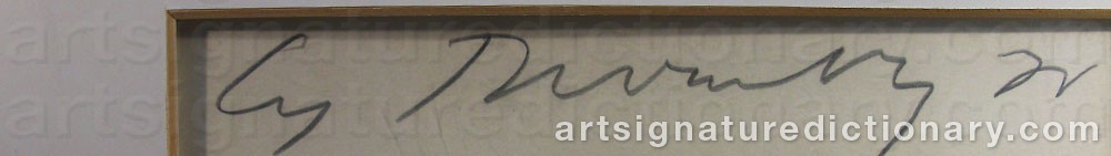 Signature by Cy TWOMBLY