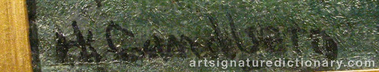 Signature by Hjalmar SANDBERG