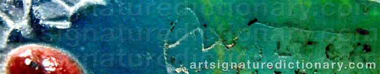 Authentic signature by Amalric WALTER on  artwork