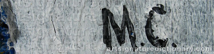 Authentic signature by Mary CARLSSON on  artwork