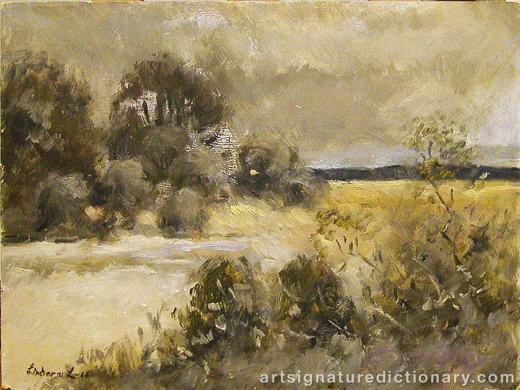 Close-up details showing Lindorm LILJEFORS signature forgery characteristics