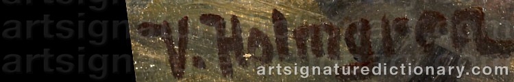 Signature by Vilhelm HOLMGREN