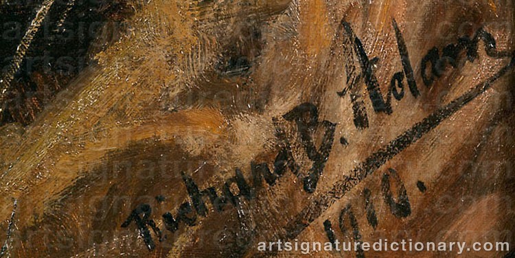 Signature by Richard Benno ADAM