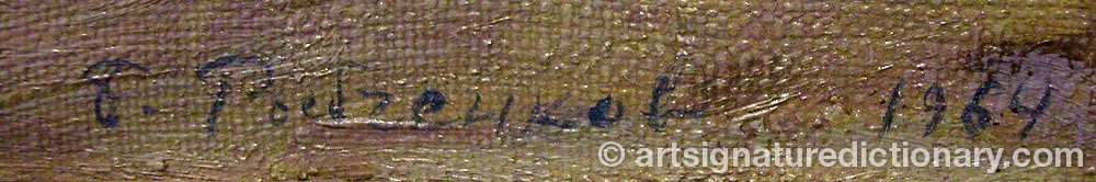 Authentic signature by Boris Fedorovich RYBCHENKOV on  artwork