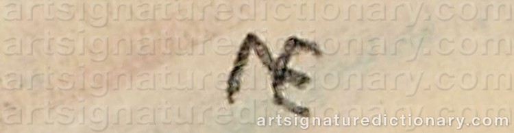 Authentic signature by Göte NYMAN-EGBERT on Painting/Watercolour artwork