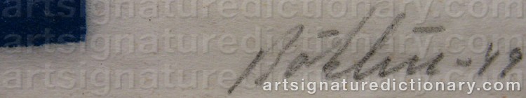Signature by Per-Erik BÖKLIN