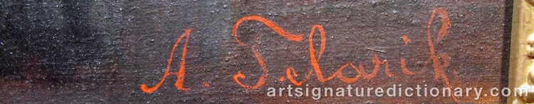 Signature by Alois TELARIK