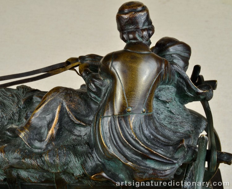 Close-up details showing Hans GURADZE signature forgery characteristics