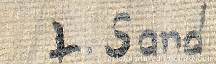 Signature by Lennart SAND