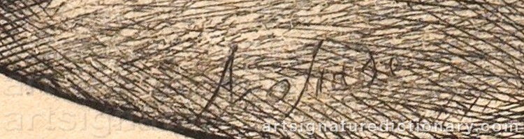 Signature by Adriaen Van OSTADE
