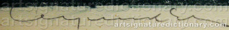 Signature by Adja YUNKERS